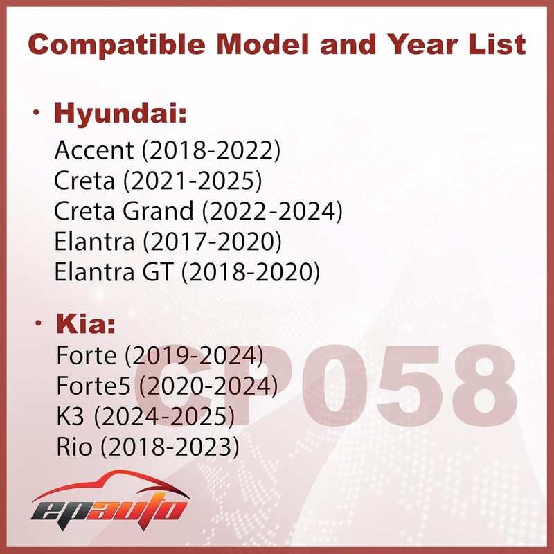 EPAuto CP058 Premium Cabin Air Filter with Activated Carbon for Hyundai and Kia - Image 2