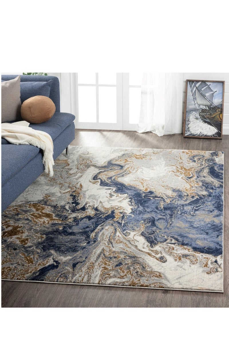 حافظة سجاد للاستخدام الداخلي/الخارجي  ، مستطيلة، سمك 0.25 سم سهلة التنظيف، مثالية لغرف النوم وغرف المعيشة وغرف الطعام - Image 1