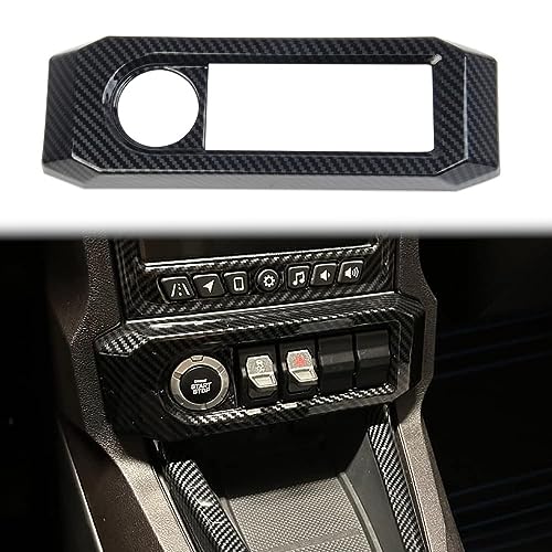Fewshaw Carbon Fiber Central Control Adjustment Button Panel Cover Trim for Polaris Slingshot 2020-2025 - Image 1