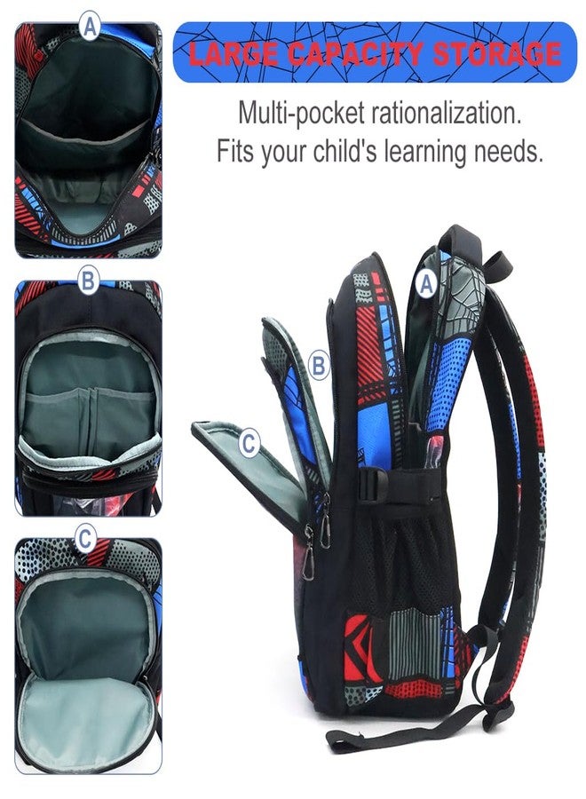 PALAY® Kids School Backpack for Schoolboys Cartoon Fashion Backpack Multi-Compartment Zipper Waterproof Camping Lightweight Outdoor Activity for Primary School Boys - Image 5