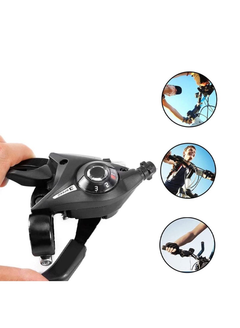Y&D Bike Shifters, 2Pcs Gear Levers for Mountain Bikes Road Shifters Shift Brake Combination with Cable, 3x7 Speed Changer Shifter Set Cycle Transmission Mtb - Image 4