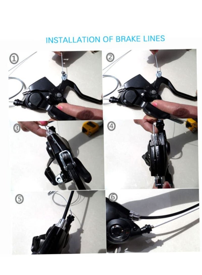 Y&D Bike Shifters, 2Pcs Gear Levers for Mountain Bikes Road Shifters Shift Brake Combination with Cable, 3x7 Speed Changer Shifter Set Cycle Transmission Mtb - Image 5