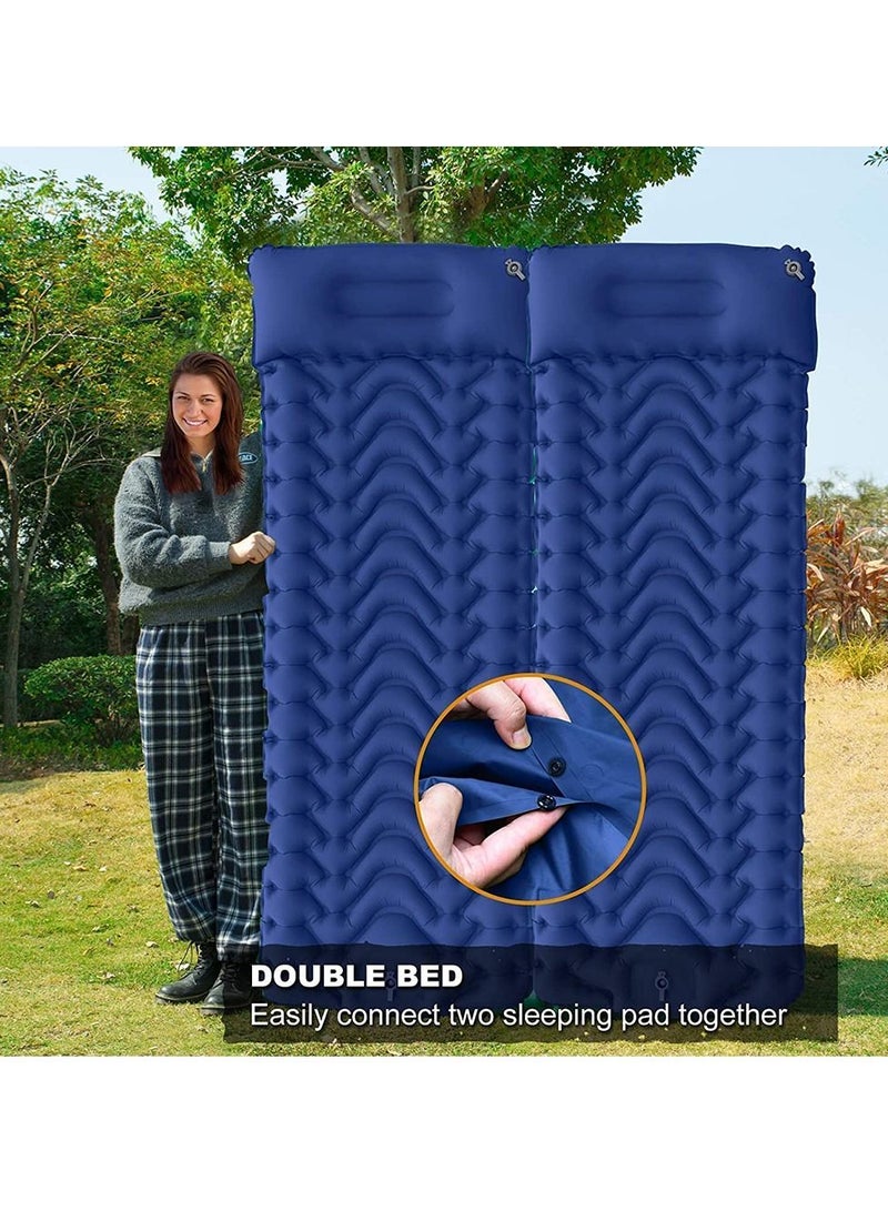 Arabest Camping Sleeping Pad, Extra Thickness 3.9 Inch Inflatable Sleeping Mat with Pillow Built-in Pump, Compact Ultralight Waterproof Camping Air Mattress for Backpacking, Hiking, Tent - Image 4