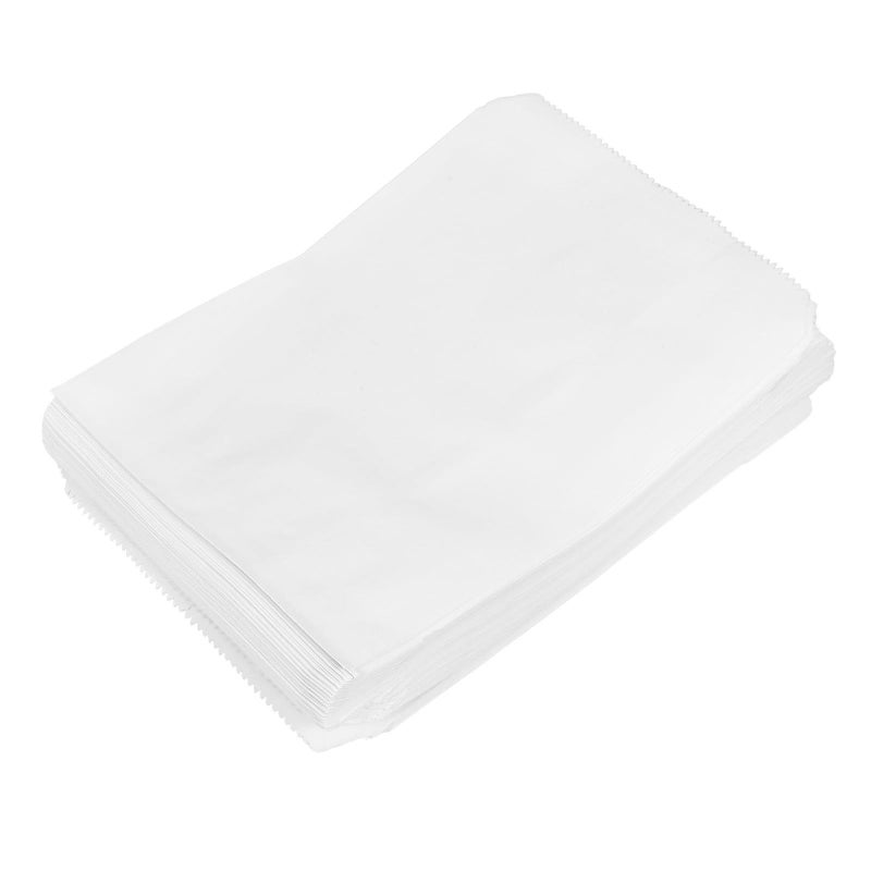 100pcs Biodegradable Grease Resistant Oil Proof Paper Bags 13x18cm for Snack Takeout Hot Dogs - Image 2