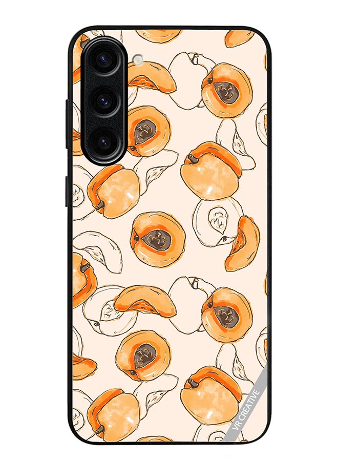VR CREATIVE Protective Case Cover For Samsung Galaxy S24 Plus Apricot Design Multicolour - Image 1