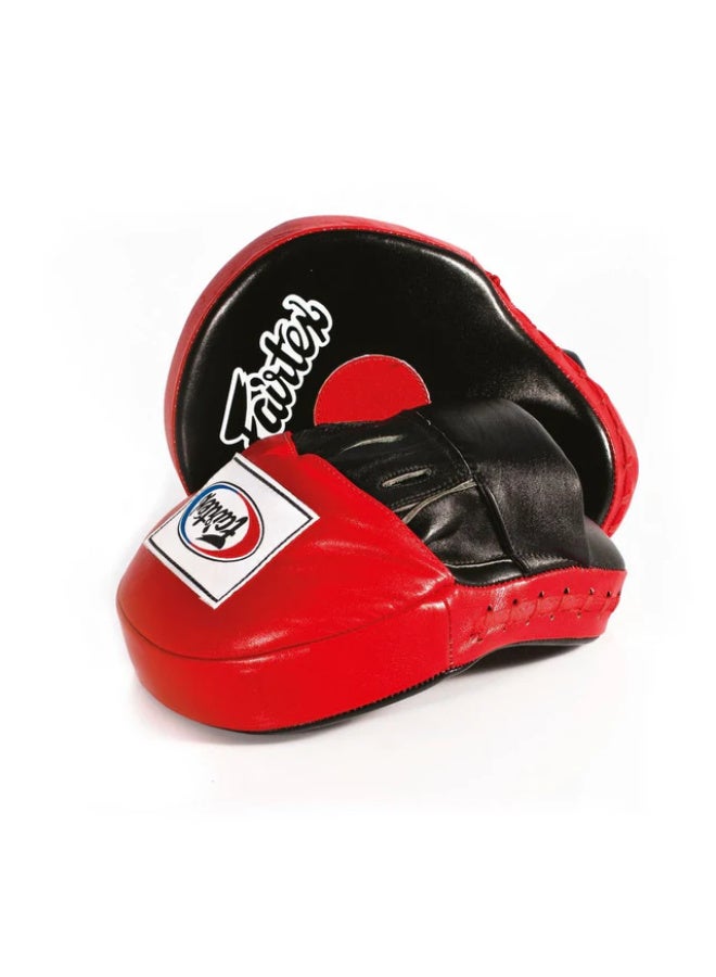 Fairtex FMV9 The Ultimate Contoured Focus Mitts – Red/Black – Standard - Image 1