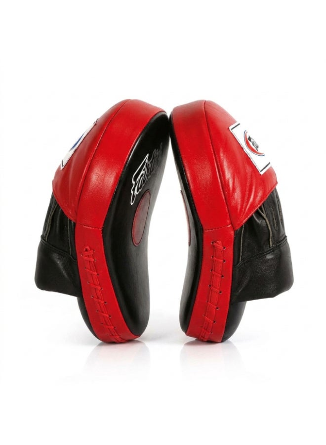 Fairtex FMV9 The Ultimate Contoured Focus Mitts – Red/Black – Standard - Image 2