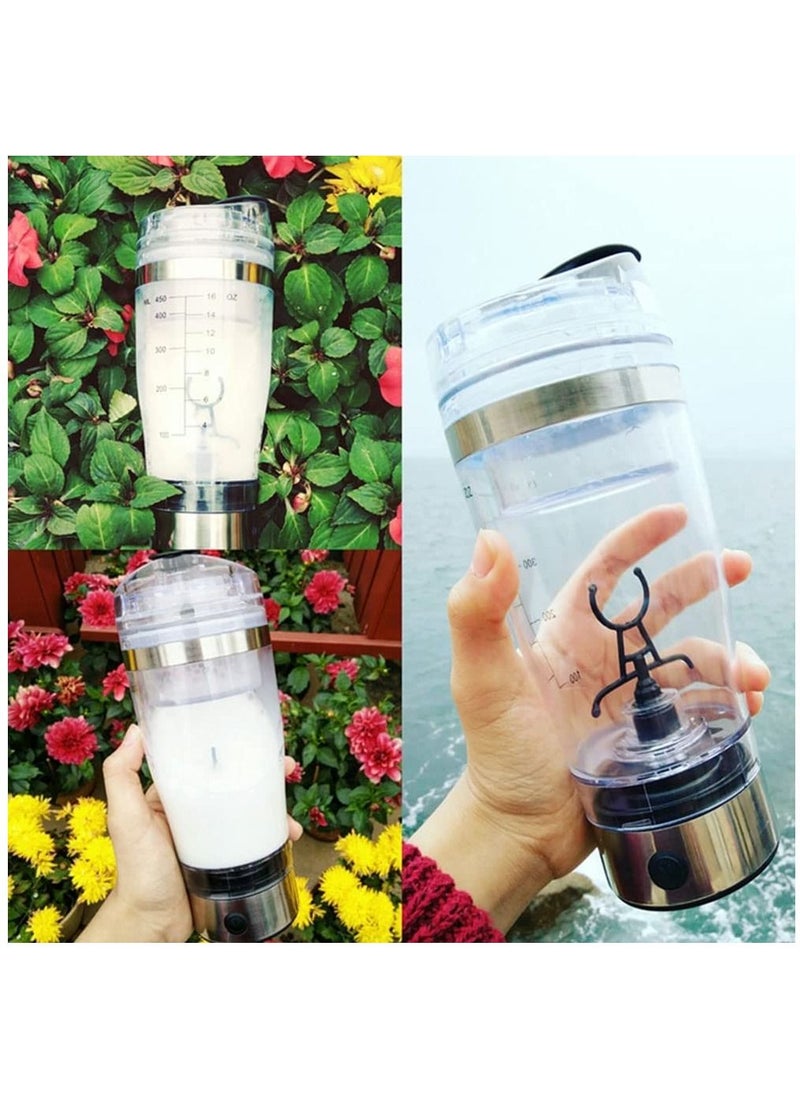 Furtey - Electric Protein Shaker Bottle Mixer Shaker Cup Rechargeable 450ML - Image 1