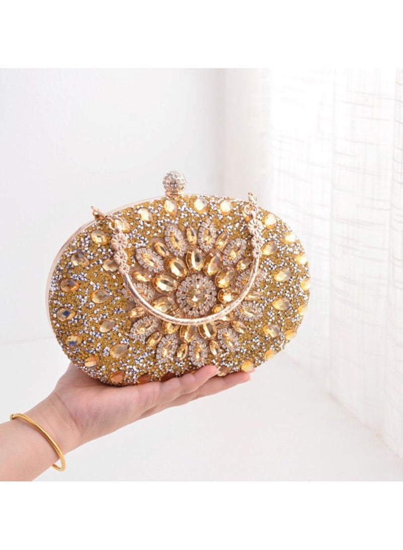 Miluraining Women Clutch Bag Evening Bag Purse with rhinestone diamond decoration decoration Small Crossbody Bag Handbag Shoulder Bag Satchel Bags Suitable for Party Prom Wedding - Image 2