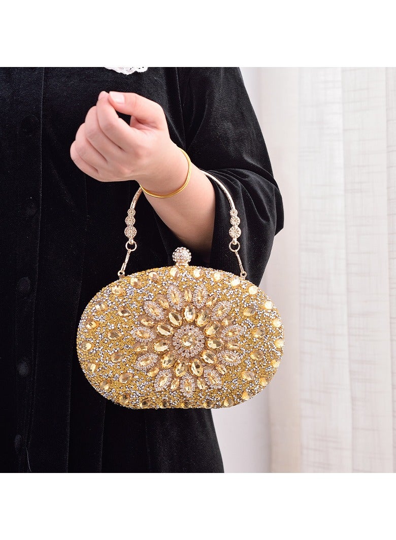 Miluraining Women Clutch Bag Evening Bag Purse with rhinestone diamond decoration decoration Small Crossbody Bag Handbag Shoulder Bag Satchel Bags Suitable for Party Prom Wedding - Image 1