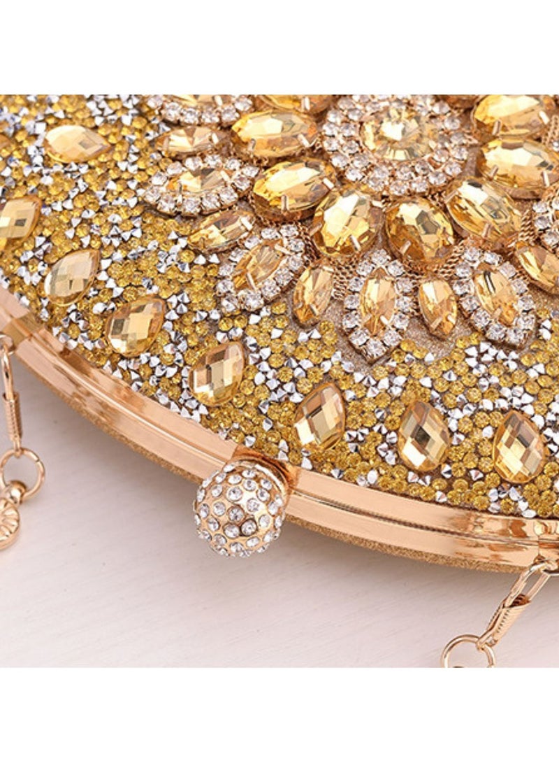 Miluraining Women Clutch Bag Evening Bag Purse with rhinestone diamond decoration decoration Small Crossbody Bag Handbag Shoulder Bag Satchel Bags Suitable for Party Prom Wedding - Image 5