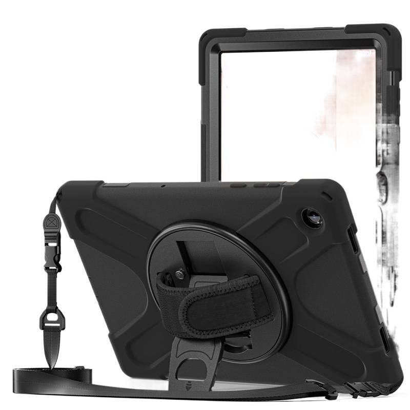 حافظة سامسونج تاب متوافقة مع Samsung Galaxy Tab A11 Plus / Samsung Galaxy Tab A11 باللون أخضر مع غطاء حماية ووظيفة حامل وحمل يومي للتابلت بوظيفة حامل Samsung Tab - Layan Lure - Image 2