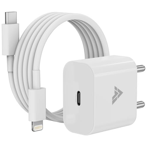DR VAKU® 20W Charger Adapter Lightning Cable Combo (MFi-Certified) Compatible with 14/14Plus/14Pro/14 Pro max/iPhone 13/13 Pro/13 Pro max 12/12 Pro/11/X/Xr- White - Image 1