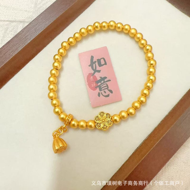 PS Luxury Gold-Plated Bracelet with Star and Moon Charms - Elegant and Versatile Accessory for Women - Image 1