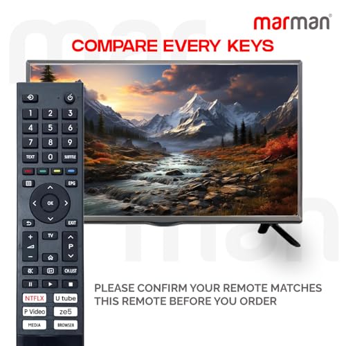marman® Compatible with Toshiba TV Remote Control Suitable for Smart LED Android Tv Without Voice Command and Bluetooth Connection with Streaming App's - Pairing not Required - Image 4