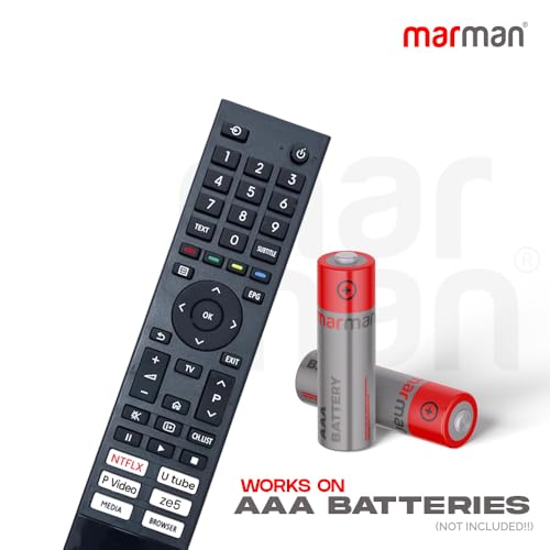 marman® Compatible with Toshiba TV Remote Control Suitable for Smart LED Android Tv Without Voice Command and Bluetooth Connection with Streaming App's - Pairing not Required - Image 5