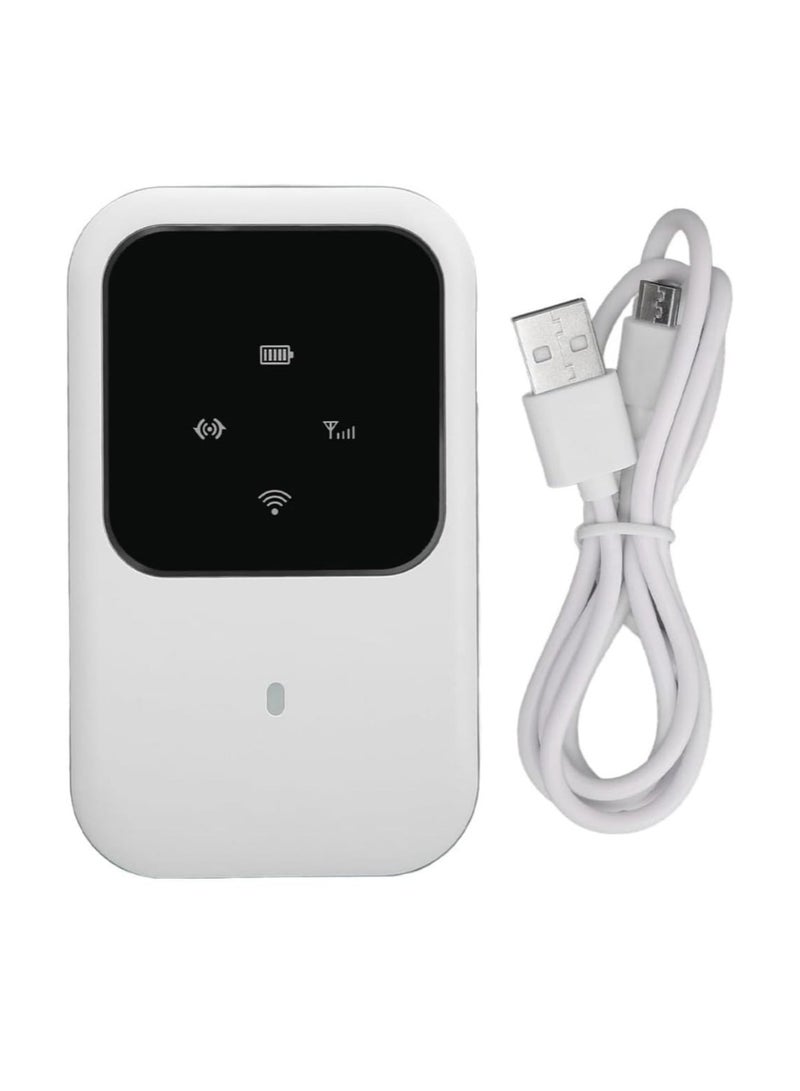 Portable WiFi Mobile Router 4G LTE, 4G LTE Mobile WiFi Router with SIM Slot High Speed Pocket WiFi Router Connect up to 10 Devices, 2400mAh Battery, for Car Outdoor Travel - Image 5