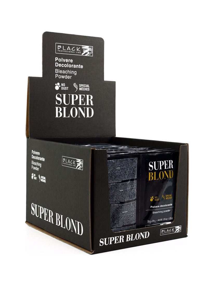 BLACK PROFESSIONAL LINE - Black Super Blond Bleaching Powder Sachets 30g + 30g - Image 1