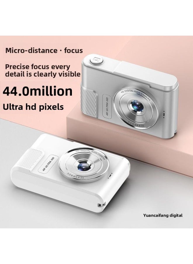 Generic Digital Camera Student Entry Level High Pixel 4K Student Camera Portable Travel Student Campus Camera-Body Color:Top Version/pink [delivered With 64g Memory Card]  - Image 2