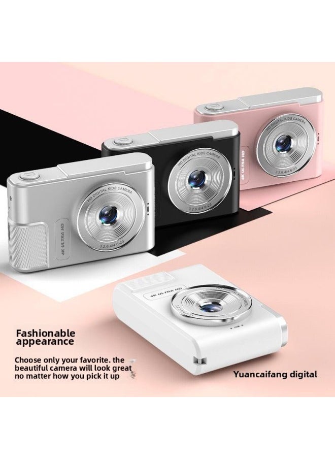 Generic Digital Camera Student Entry Level High Pixel 4K Student Camera Portable Travel Student Campus Camera-Body Color:Top Version/pink [delivered With 64g Memory Card]  - Image 5