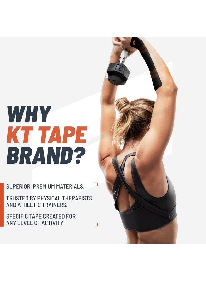 كيه تي تيب شريط KT، شريط رياضي احترافي صناعي لعلم الحركة، 20 قطعة، شريط مقطوع مسبقًا بطول 10 بوصات، لون أخضر وينر - Image 2