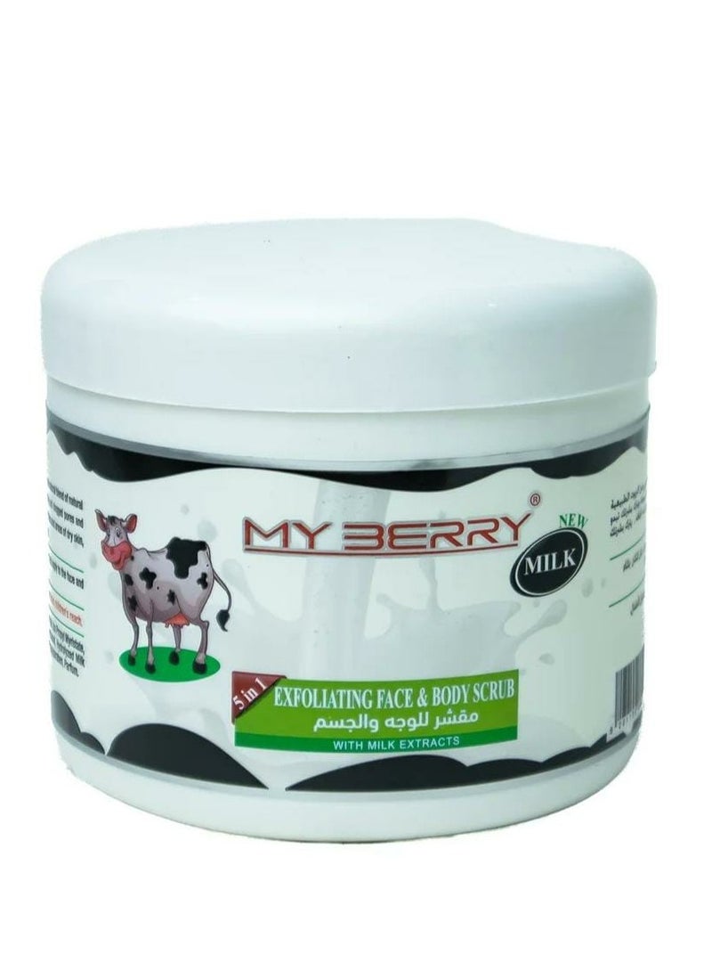 ماي بيري مقشر للوجه والجسم بخلاصة الحليب 500 مل