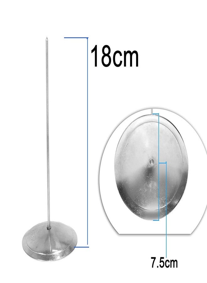 NISUN 180MM Paper Memo Holder, Stainless Steel Receipt Holder, Straight Rod Paper Memo Holder Spike, Bill Fork for Bill Receipt Note Paper Order Office Desk (3 Pack) - Image 2