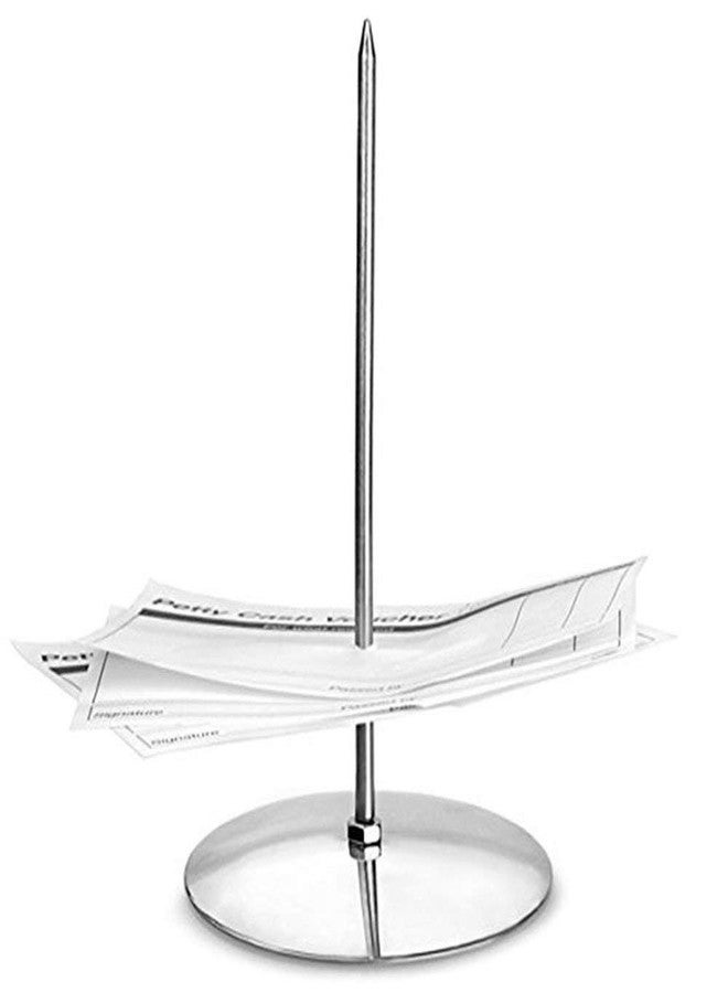 NISUN 180MM Paper Memo Holder, Stainless Steel Receipt Holder, Straight Rod Paper Memo Holder Spike, Bill Fork for Bill Receipt Note Paper Order Office Desk (3 Pack) - Image 3