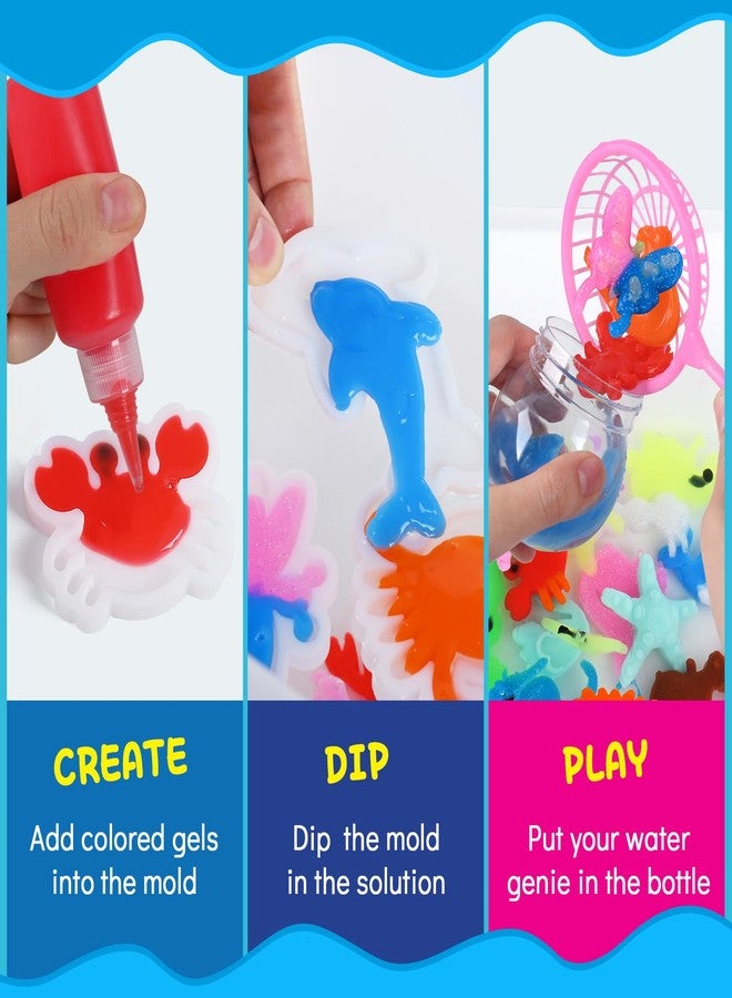 Cindynal Magic Water Elf Toy Kit - Fun Craft Kits for Creative Kids Ages 4-8,with 24 Magic Gels & 24 Shape Molds,DIY Squishy Maker Set, Arts and Crafts DIY STEM for Kids for Boys and Girls - Image 4