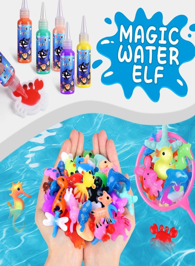 Cindynal Magic Water Elf Toy Kit - Fun Craft Kits for Creative Kids Ages 4-8,with 24 Magic Gels & 24 Shape Molds,DIY Squishy Maker Set, Arts and Crafts DIY STEM for Kids for Boys and Girls - Image 2