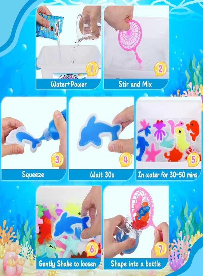 Cindynal Magic Water Elf Toy Kit - Fun Craft Kits for Creative Kids Ages 4-8,with 24 Magic Gels & 24 Shape Molds,DIY Squishy Maker Set, Arts and Crafts DIY STEM for Kids for Boys and Girls - Image 5
