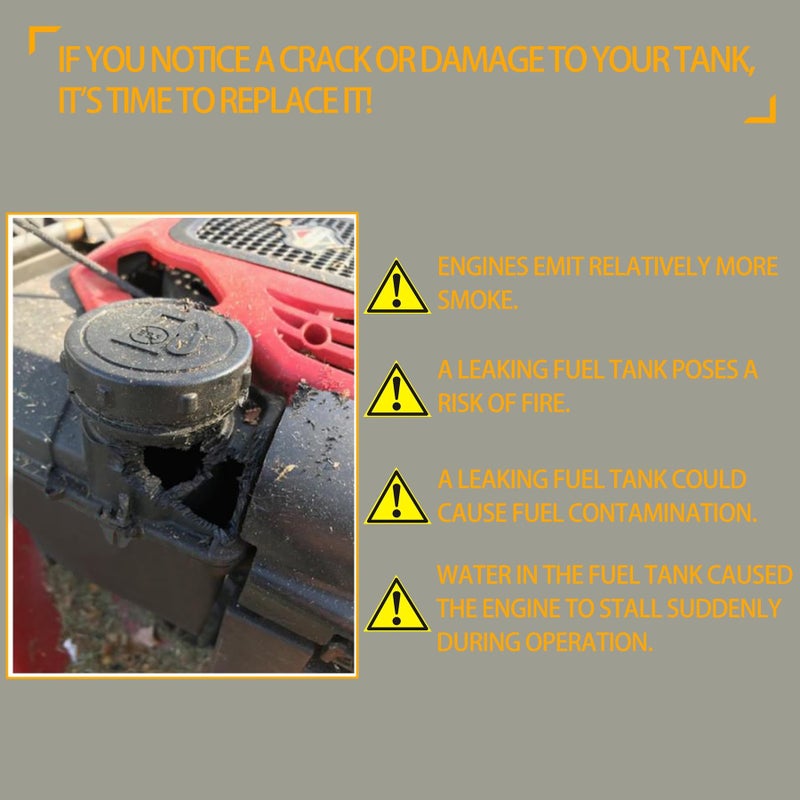 HQPASFY 691993 Fuel Tank with Shut Off Valve and Fuel Cap 4 Quart for B&S Remote Mounting Compatible with Lawn and Garden Equipment Engines, Some Specific Snow Blower, Tiller, Log Splitter - Image 3