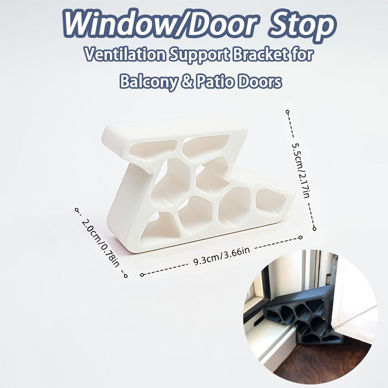 4pcs Window Stoppers Set Orange Anti Collision Bumper Strips Track Lock for Office and Home - Image 3