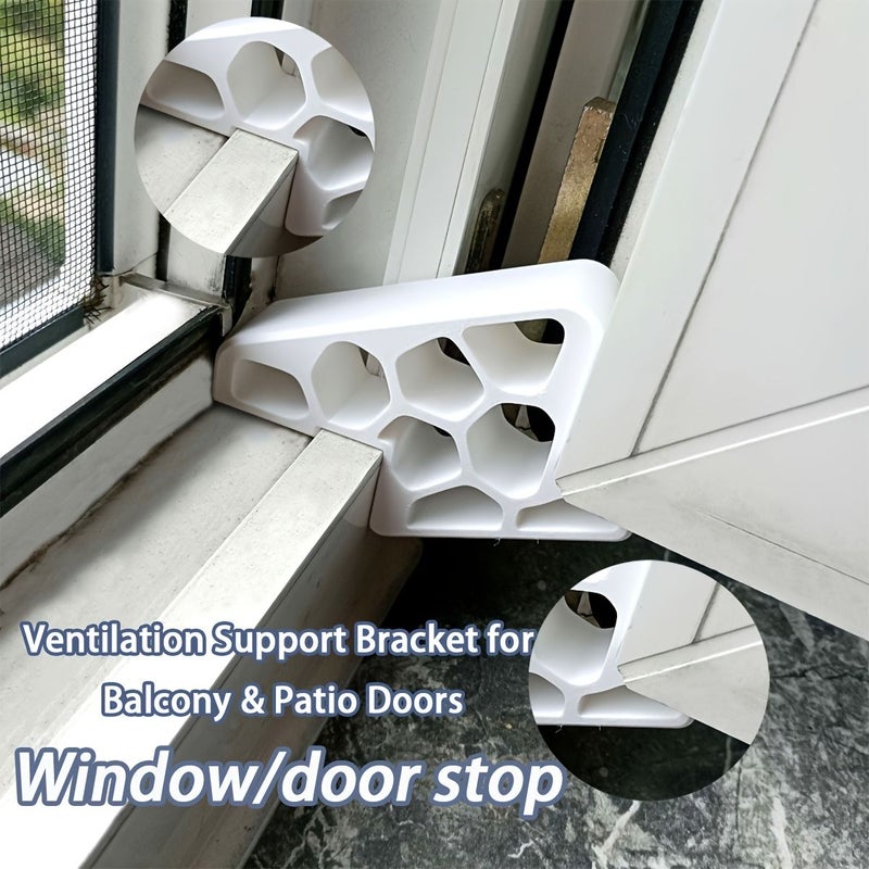 4pcs Window Stoppers Set Orange Anti Collision Bumper Strips Track Lock for Office and Home - Image 1