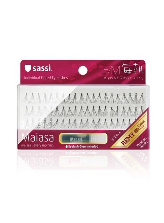 Sassi 803 Fm Maiasa 100% Remy Human Hair Eyelashes Black 4 Pack - Image 2