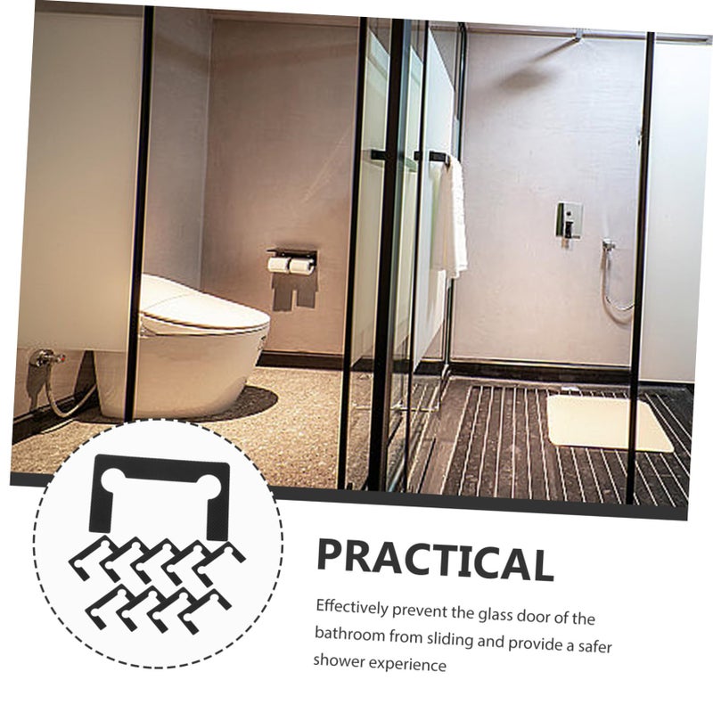 Shower Door Seal Strip 10 Pack Clear PVC Glass Gap Filler For Safety - Image 4