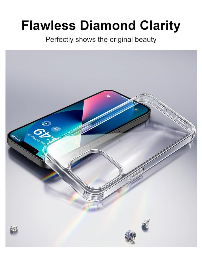 Ultra Thin Silicone Shockproof Back Cases Transparent Protective Phone Case for Apple iPhone 13 6.1 inch 2021 - Crystal Clear