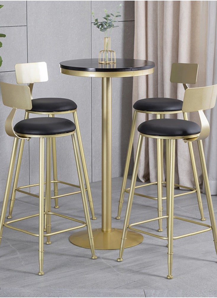 CityRiya-Long Bar Stool Bar Chair Set of 2 High Stool Chair Modern Office Chair Kitchen Dining Chair with Backs Upholstered Counter Height Stools Bar Chairs for Kitchen, Pub, Breakfast Stool  - Image 3