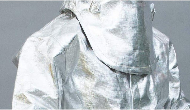 cheekyglo Heat Resistant Insulation Suit Anti Thermal Radiation Suit 10001200 degree Fireproof flameproof Composite Aluminium Foil Firefighter Uniform(XXXL)3XLarge - Image 3