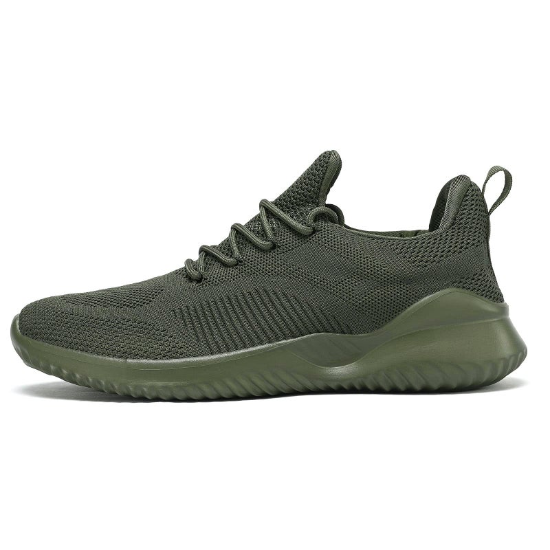 Kapsen Men's Non Slip Running Shoes Ultra Light Breathable Casual Walking Shoes Fashion Sneakers Mesh Workout Sports Shoes ArmyGreen - Image 3
