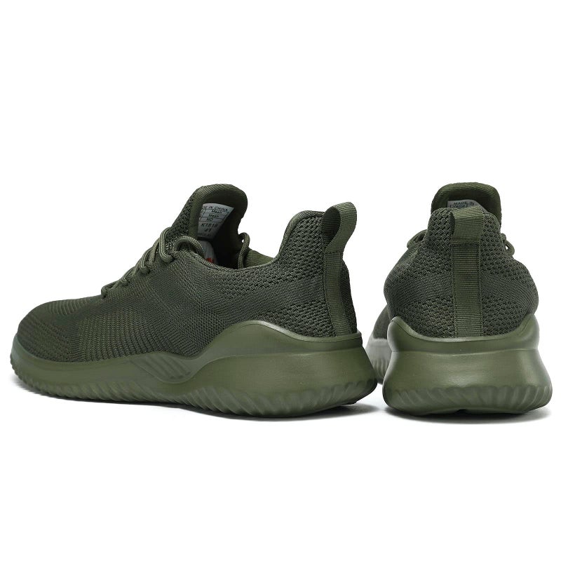Kapsen Men's Non Slip Running Shoes Ultra Light Breathable Casual Walking Shoes Fashion Sneakers Mesh Workout Sports Shoes ArmyGreen - Image 4