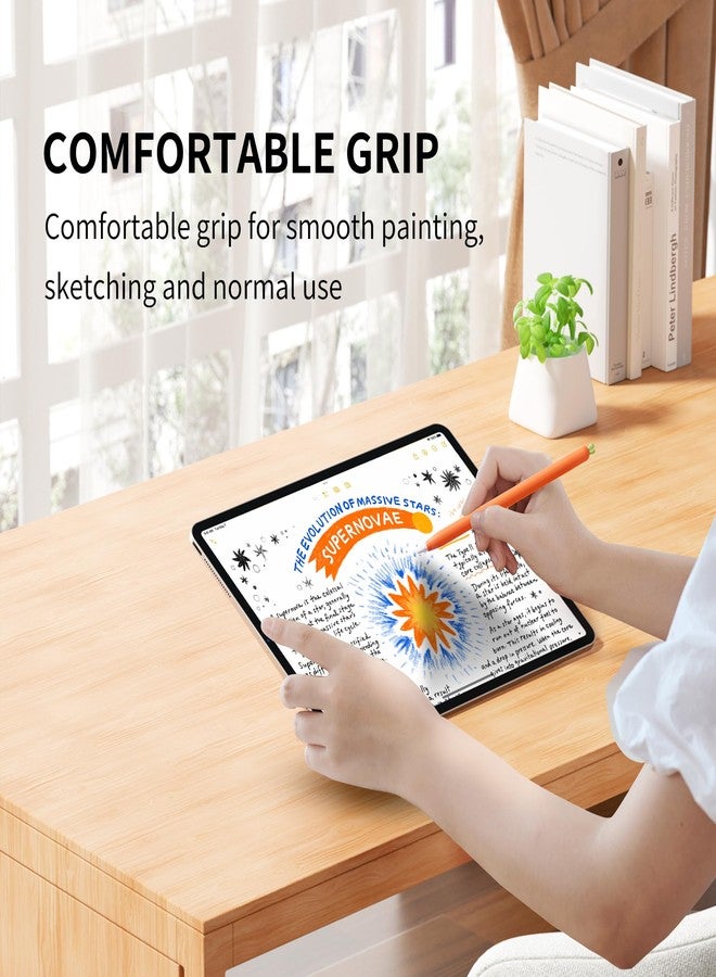 ELETIUO Soft Silicone Sleeve Apple Pencil Case Compatible with Apple Pencil 1st Generation, Carrot Touch Screen Pen Protective Cover Accessories Compatible with iPad Pro 9.7"/10.5"/12.9" - Image 4
