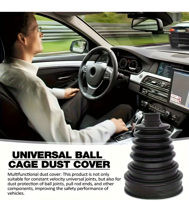 Universal CV Axle Protector Kit Black Advanced Polymer Durable Quick Install - Image 1