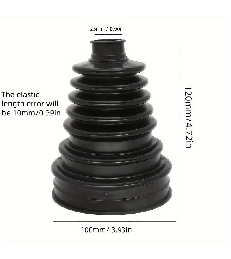 Universal CV Axle Protector Kit Black Advanced Polymer Durable Quick Install - Image 5