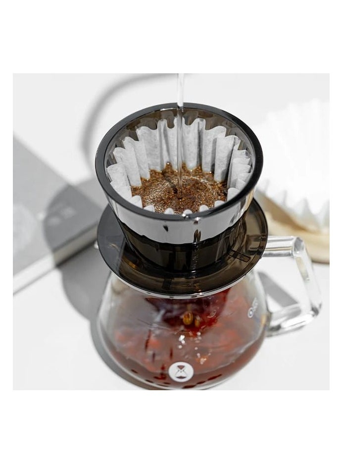 Generic Liying V01 Acrylic Coffee Dripper, 1-2 Cups, Pour Over Coffee Maker, Reusable Coffee Filter Cup, Black  - Image 4