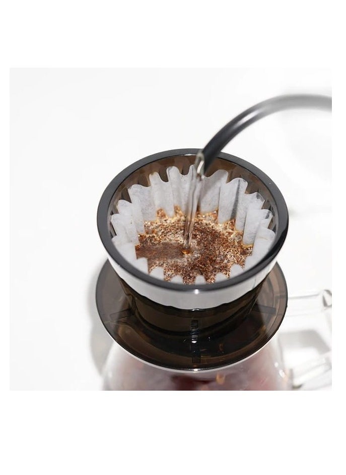 Generic Liying V01 Acrylic Coffee Dripper, 1-2 Cups, Pour Over Coffee Maker, Reusable Coffee Filter Cup, Black  - Image 5