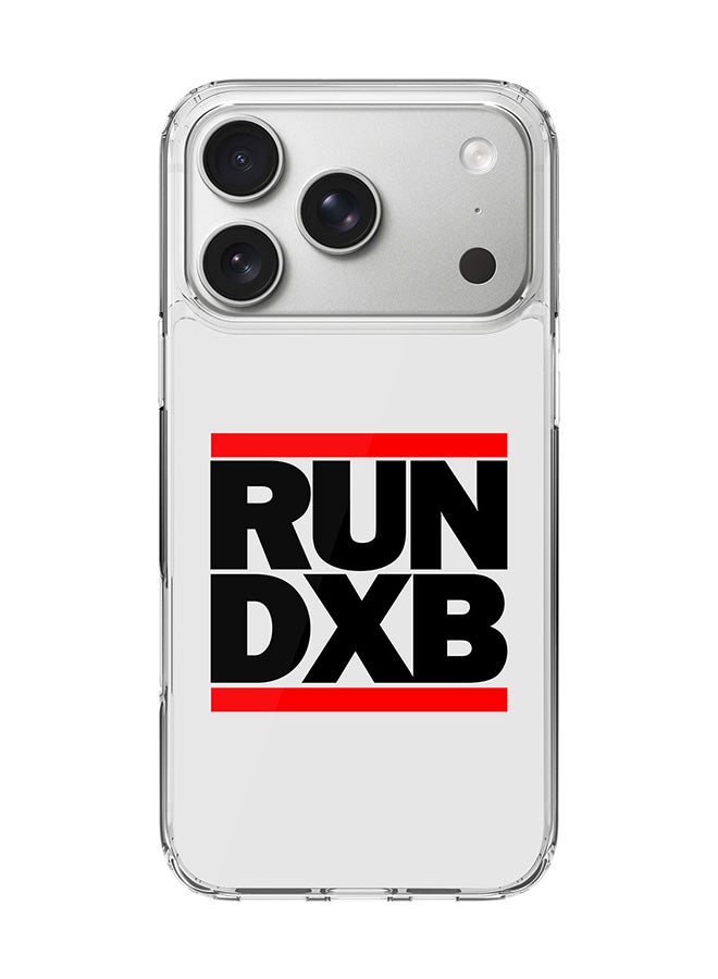 Stylizedd Classic Clear MagSafe Case for iPhone 17 Pro , Hybrid Soft Case Flexible Edges Anti Drop TPU PC Gel Thin Transparent Cover [ Designed for iPhone 17 Pro ] - RUN DXB