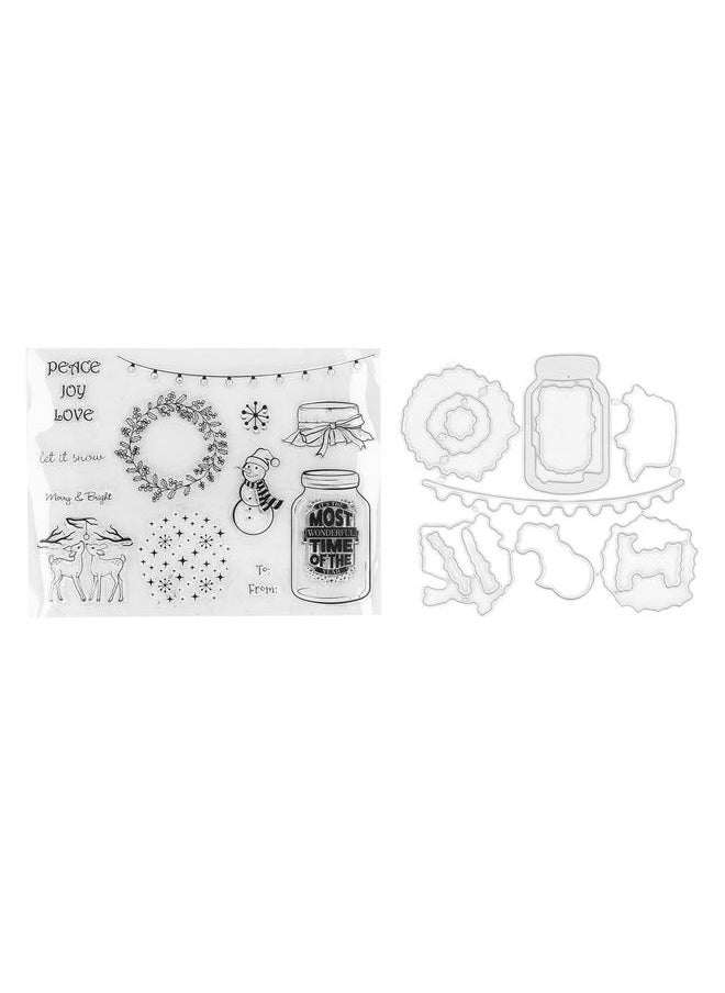 Thoraya - Clear Stamp Christmas Themed Transparent Stamp DIY Scrapbook Handbook Album Stamp Die Set Paper Crafts Hand Made Gifts - Image 1