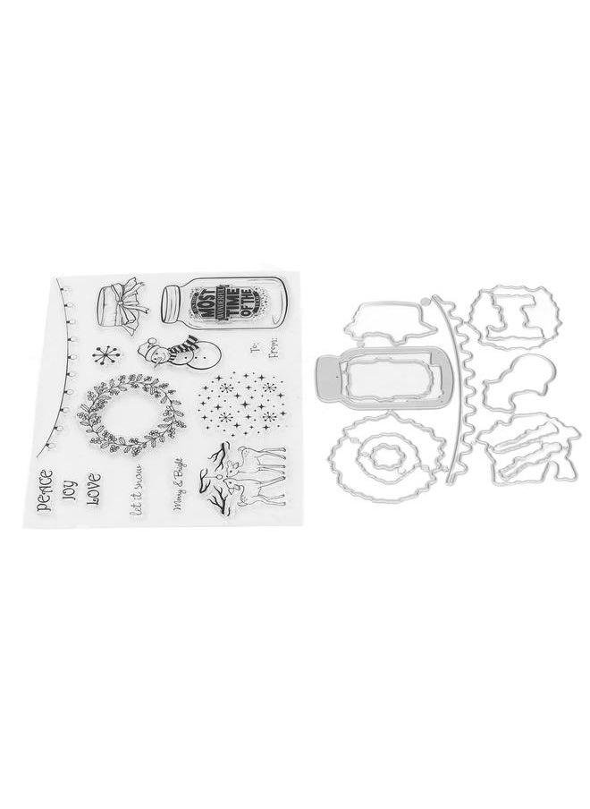 Thoraya - Clear Stamp Christmas Themed Transparent Stamp DIY Scrapbook Handbook Album Stamp Die Set Paper Crafts Hand Made Gifts - Image 1