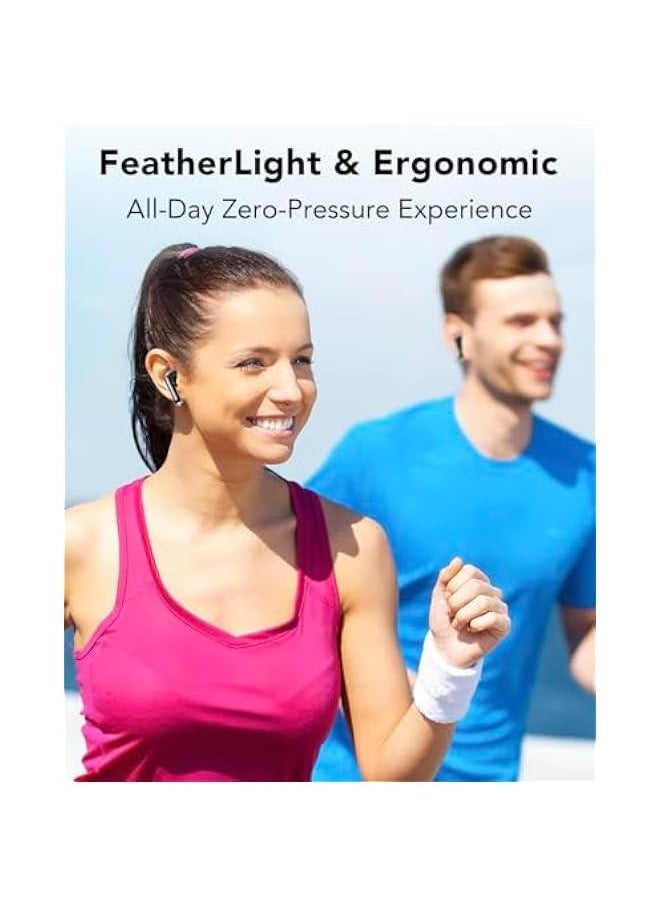 Generic - True Wireless Earbuds, Bluetooth 5.4 in-Ear Earphones with Mic, Light-Weight Ear Buds for Commute Sport, 30H Playtime, TWS Headphones Touch Control Headset for Smart Phone Computer Laptop, White - Image 1